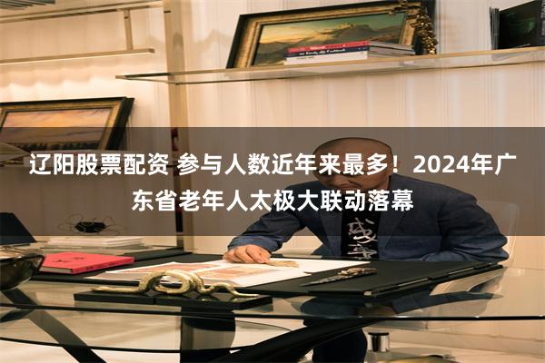 辽阳股票配资 参与人数近年来最多！2024年广东省老年人太极大联动落幕