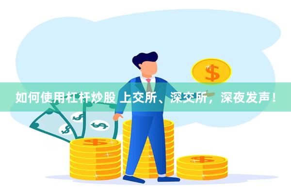 如何使用杠杆炒股 上交所、深交所，深夜发声！