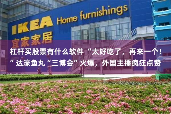 杠杆买股票有什么软件 “太好吃了,再来一个!”达濠鱼丸“三博会”火爆,外国主播疯狂点赞