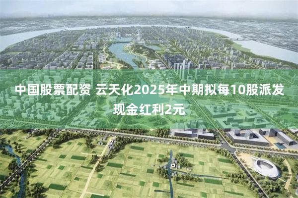 中国股票配资 云天化2025年中期拟每10股派发现金红利2元