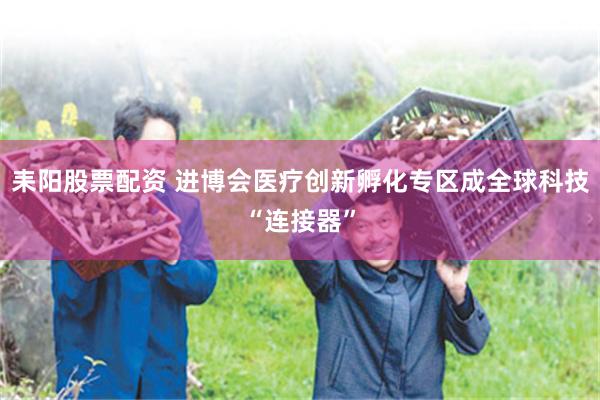 耒阳股票配资 进博会医疗创新孵化专区成全球科技“连接器”