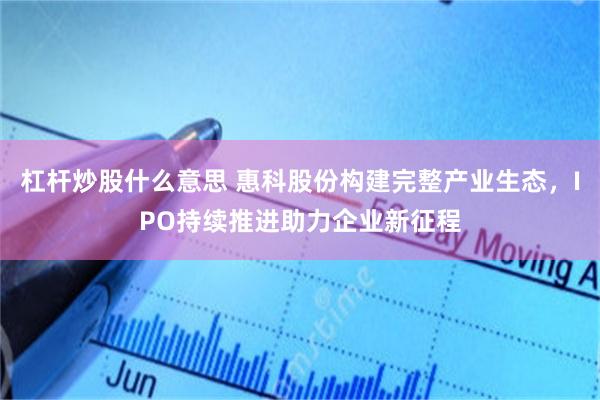 杠杆炒股什么意思 惠科股份构建完整产业生态，IPO持续推进助力企业新征程