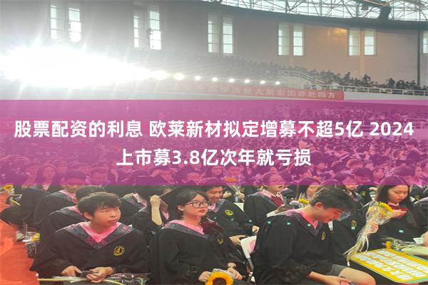 股票配资的利息 欧莱新材拟定增募不超5亿 2024上市募3.8亿次年就亏损