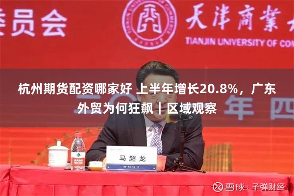 杭州期货配资哪家好 上半年增长20.8%，广东外贸为何狂飙｜区域观察