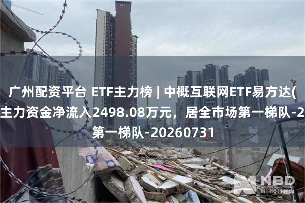 广州配资平台 ETF主力榜 | 中概互联网ETF易方达(513050)主力资金净流入2498.08万元，居全市场第一梯队-20260731