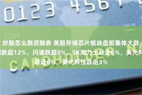 炒股怎么融资融券 美股存储芯片板块盘前集体大跌，西部数据跌超12%，闪迪跌超8%，SK海力士跌近6%，美光科技跌近3%