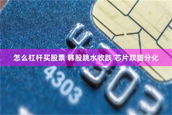 怎么杠杆买股票 韩股跳水收跌 芯片双雄分化