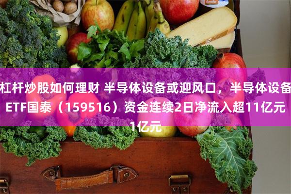 杠杆炒股如何理财 半导体设备或迎风口，半导体设备ETF国泰（159516）资金连续2日净流入超11亿元