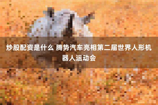 炒股配资是什么 腾势汽车亮相第二届世界人形机器人运动会
