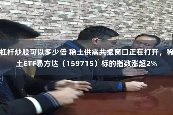 杠杆炒股可以多少倍 稀土供需共振窗口正在打开，稀土ETF易方达（159715）标的指数涨超2%