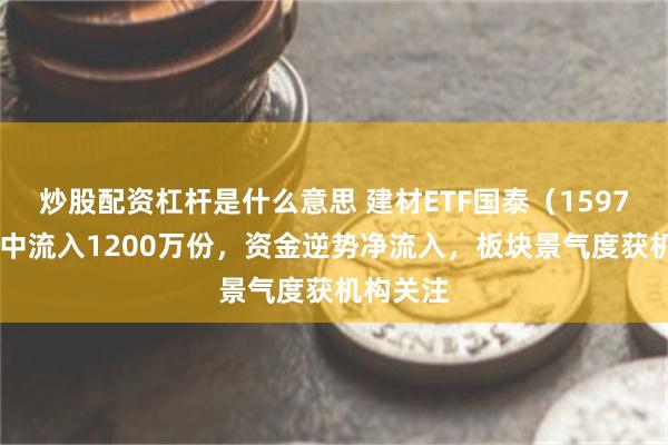 炒股配资杠杆是什么意思 建材ETF国泰（159745）盘中流入1200万份，资金逆势净流入，板块景气度获机构关注