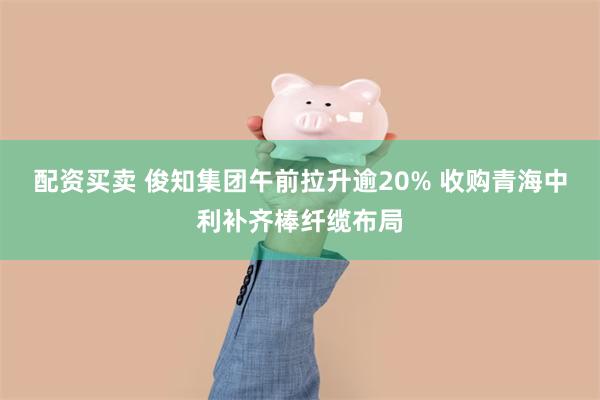 配资买卖 俊知集团午前拉升逾20% 收购青海中利补齐棒纤缆布局