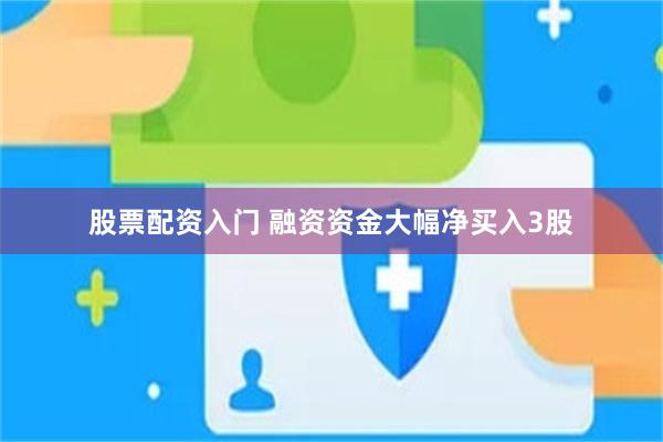 股票配资入门 融资资金大幅净买入3股