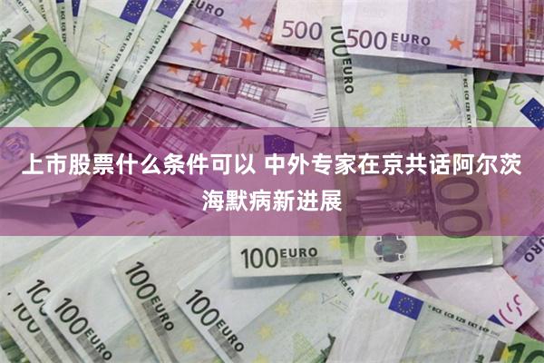上市股票什么条件可以 中外专家在京共话阿尔茨海默病新进展