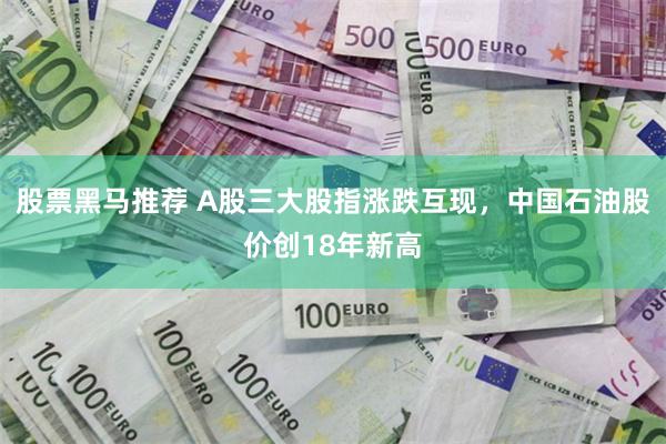 股票黑马推荐 A股三大股指涨跌互现，中国石油股价创18年新高